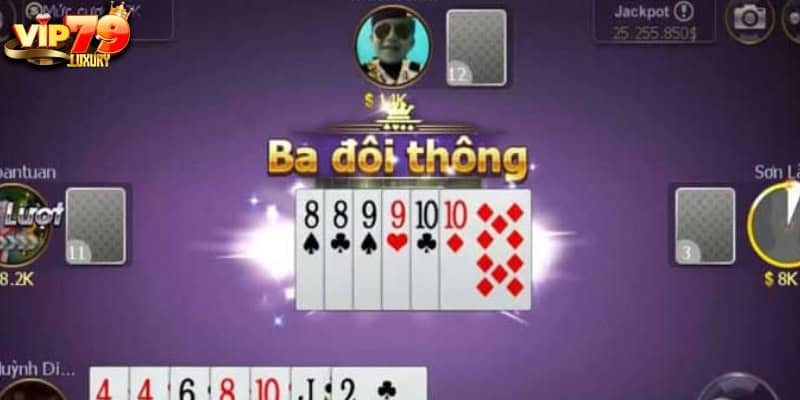 Tứ quý có chặt được 3 đôi thông không?